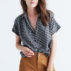 Madewell Central Shirt Gingham Check, Size Small